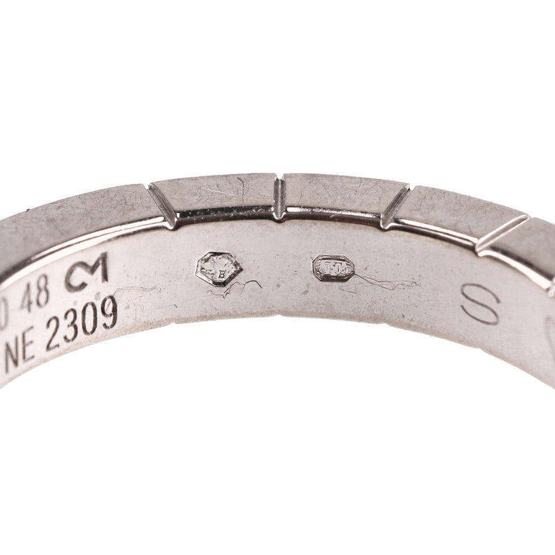 Cartier Lanieres 18K White Gold & Diamond Band Ring