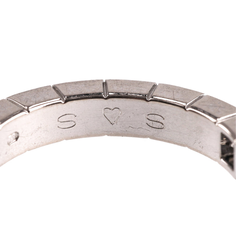 Cartier Lanieres 18K White Gold & Diamond Band Ring