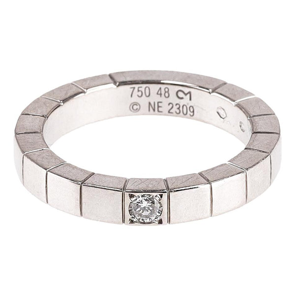 Cartier Lanieres 18K White Gold & Diamond Band Ring