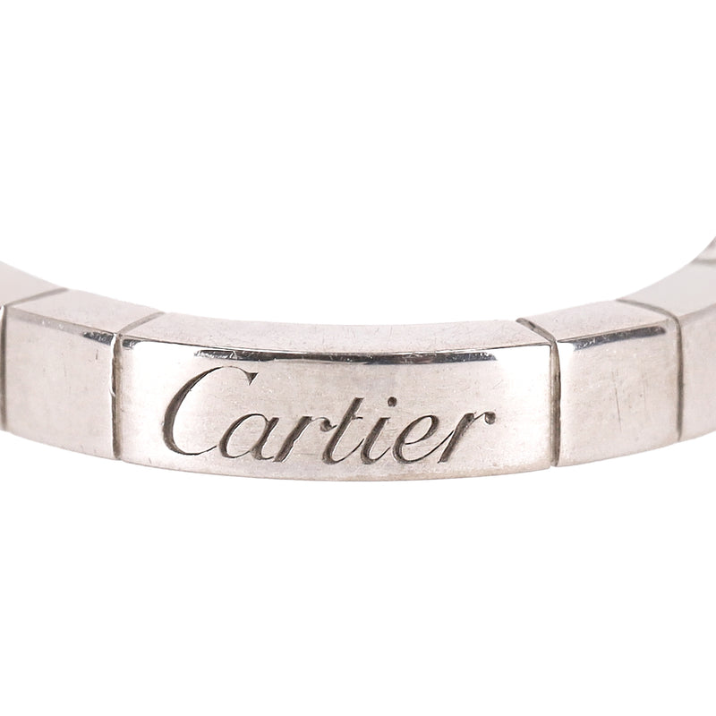 Cartier Lanieres 18K White Gold & Diamond Band Ring