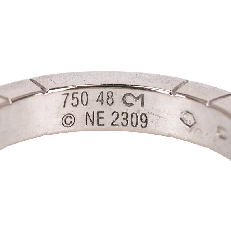 Cartier Lanieres 18K White Gold & Diamond Band Ring