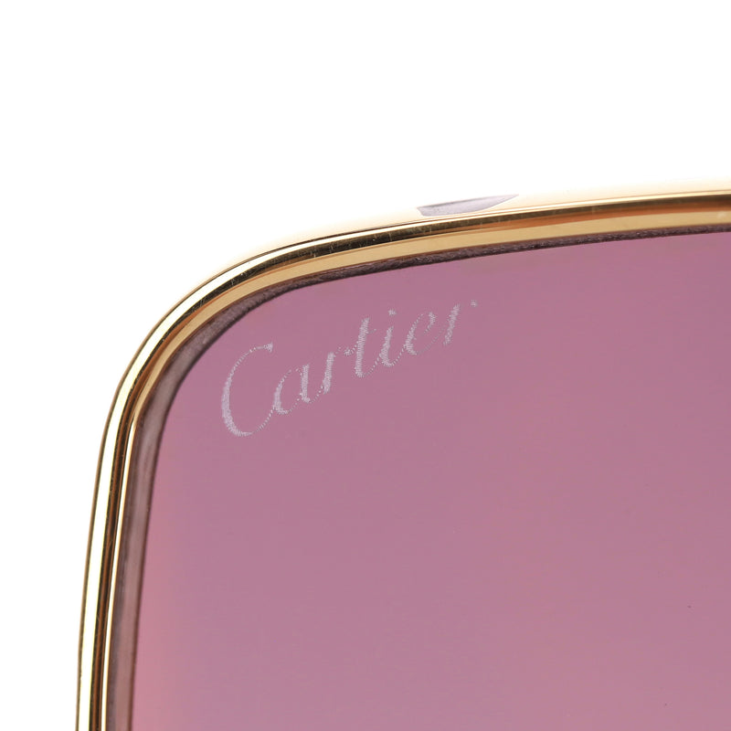 Cartier Oversized Sunglasses With Panther Spotted Frames