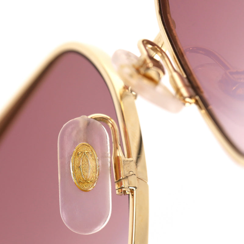 Cartier Oversized Sunglasses With Panther Spotted Frames