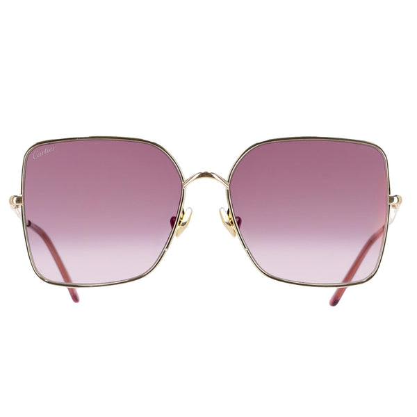 Cartier Oversized Sunglasses With Panther Spotted Frames