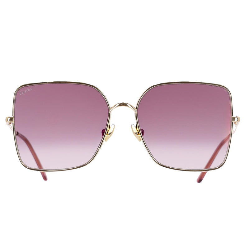 Cartier Oversized Sunglasses With Panther Spotted Frames