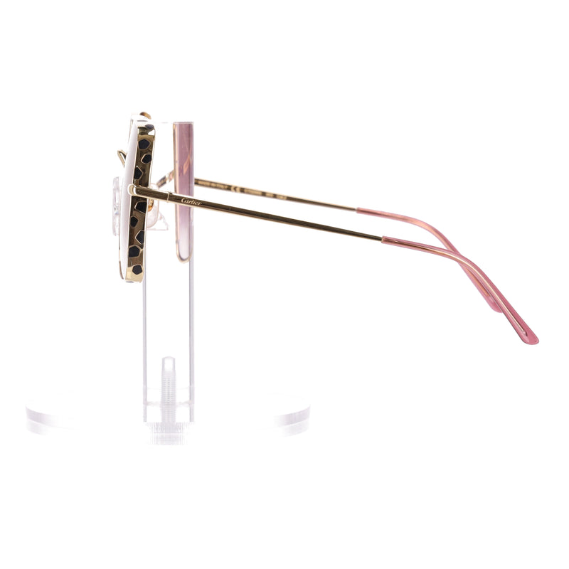 Cartier Oversized Sunglasses With Panther Spotted Frames