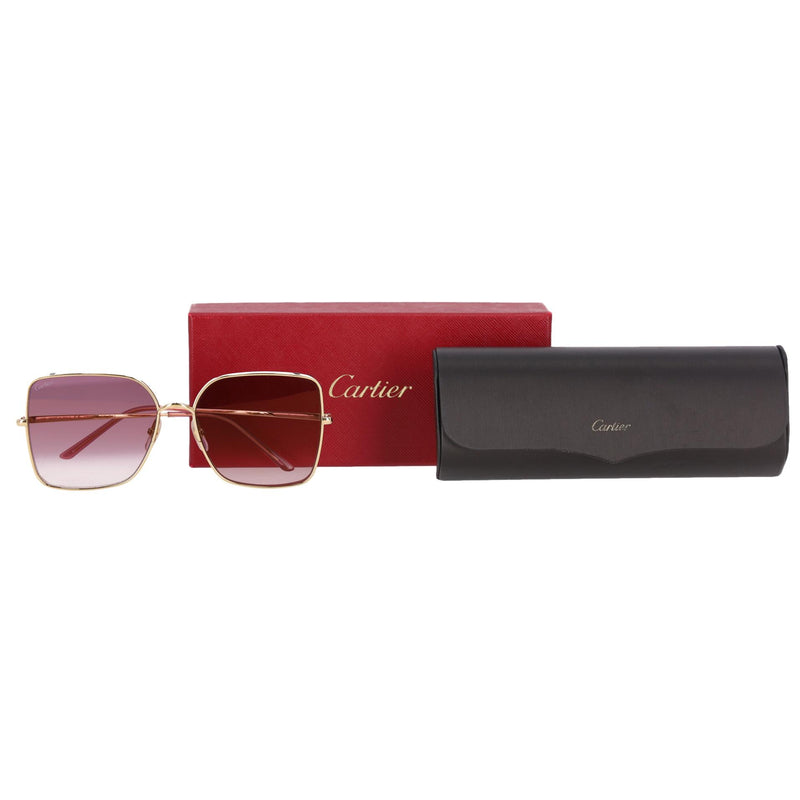 Cartier Oversized Sunglasses With Panther Spotted Frames