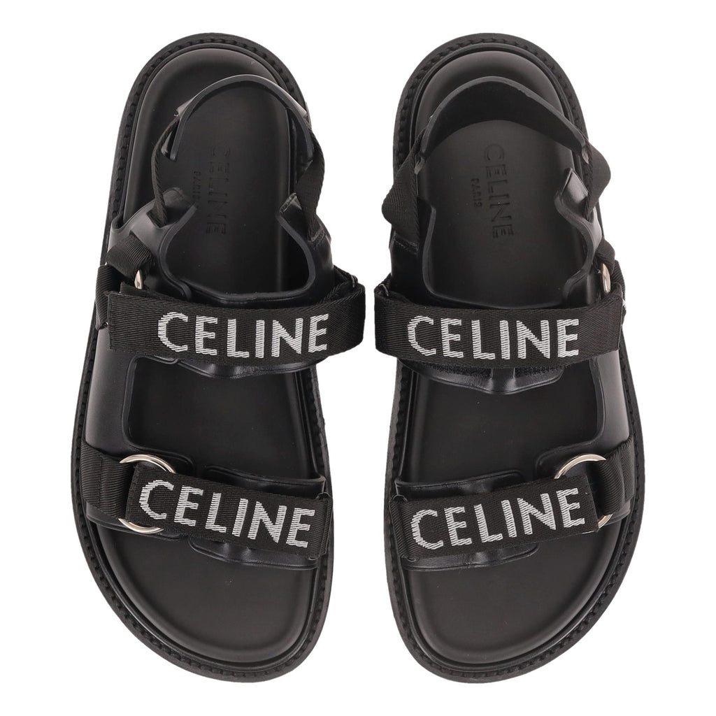 【VIP価格】CELINE BILLIE SANDAL Celine Jacquard & Calfskin Billie Sandals. Size 39 – Shush