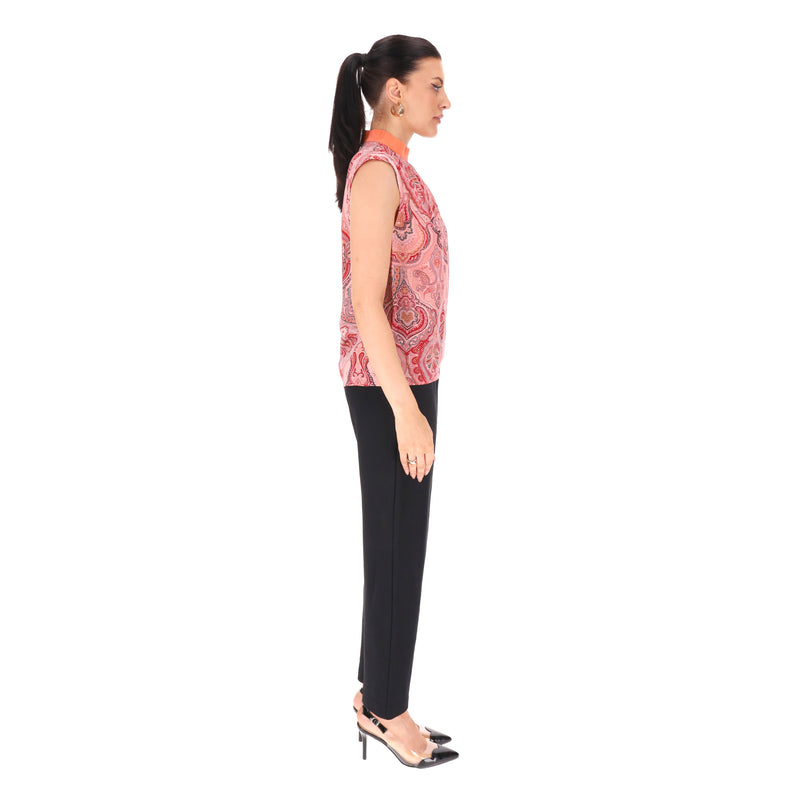 Celine Silk Paisley Print Top By Phoebe Philo. Size 36FR