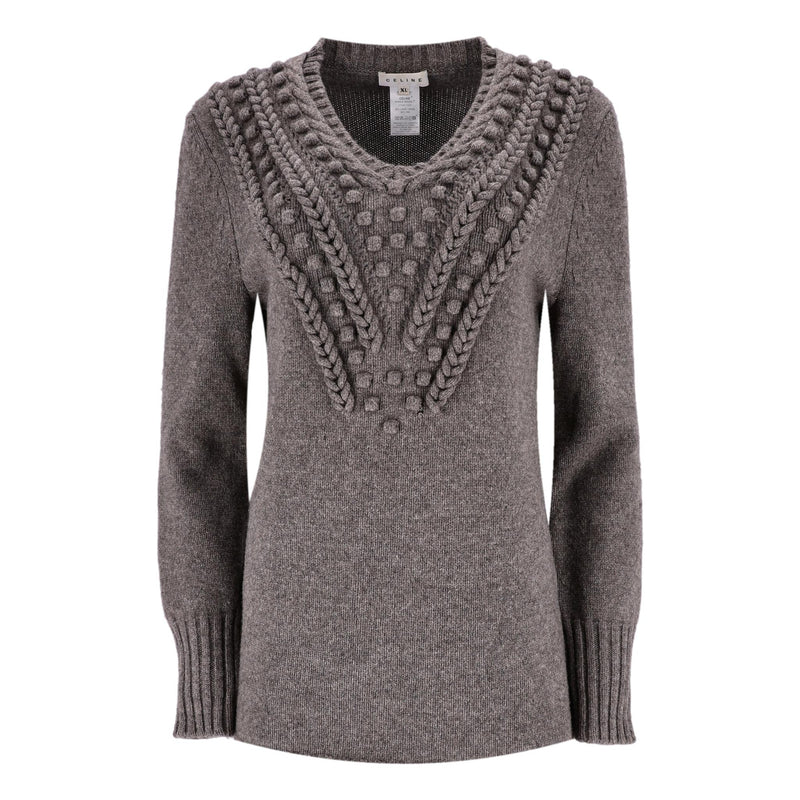 Celine Wool & Yak Blend Jumper. Size XL