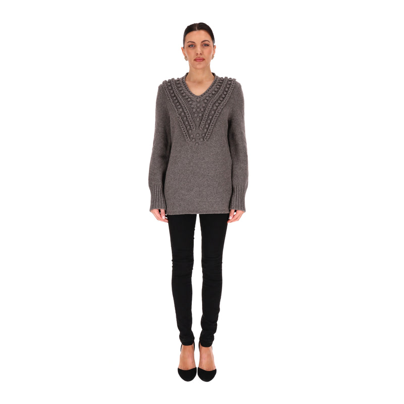 Celine Wool & Yak Blend Jumper. Size XL