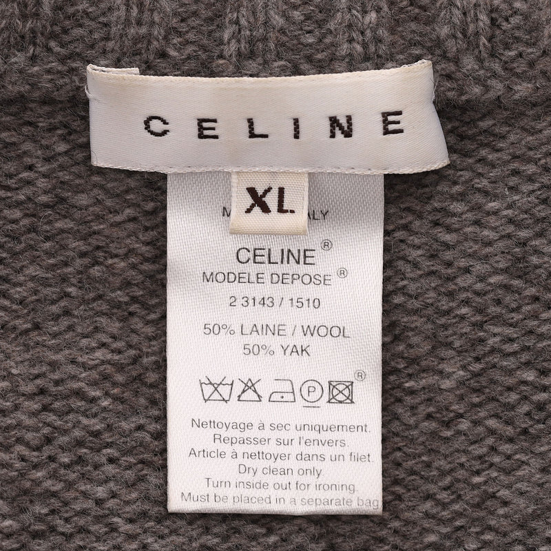 Celine Wool & Yak Blend Jumper. Size XL