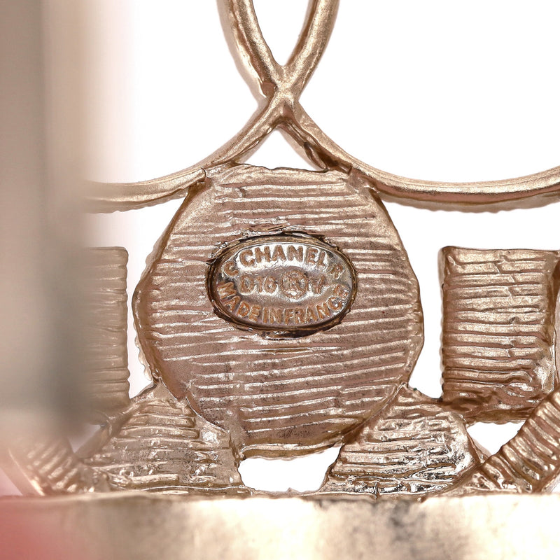 Chanel Heart-Shaped Enamel, Pearl & Swarovski Crystal Peace Cuff Bracelet