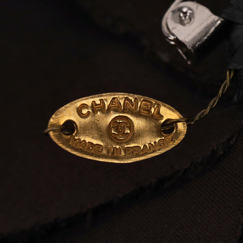 Chanel Camellia Flower Velveteen Brooch Pin
