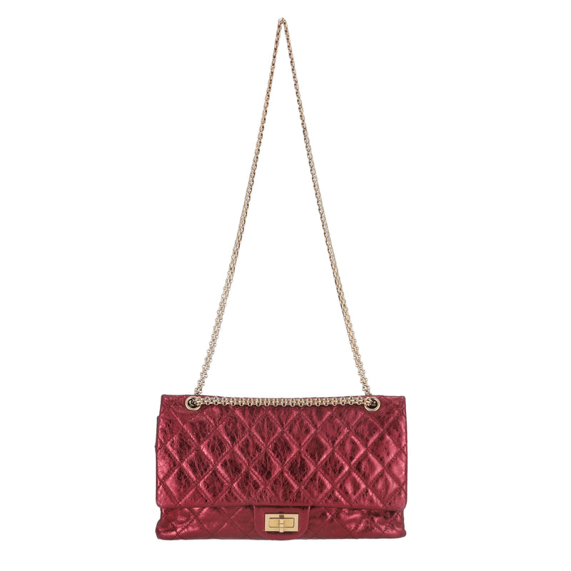 Chanel Metallic Quilted Calfskin 2.55 Reissue 227 Flap Bag