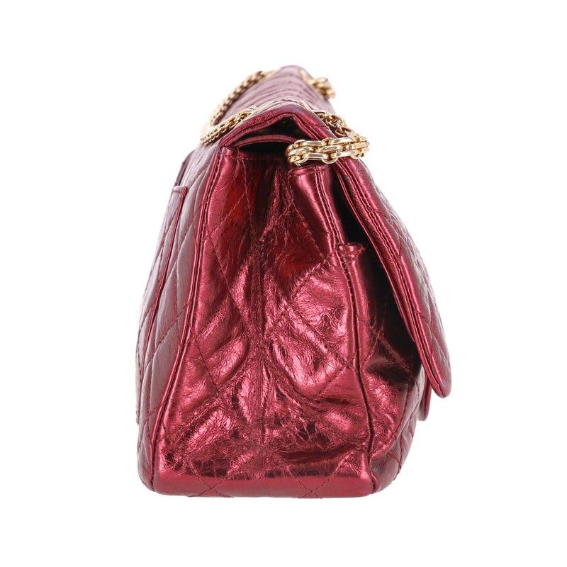 Chanel Metallic Quilted Calfskin 2.55 Reissue 227 Flap Bag