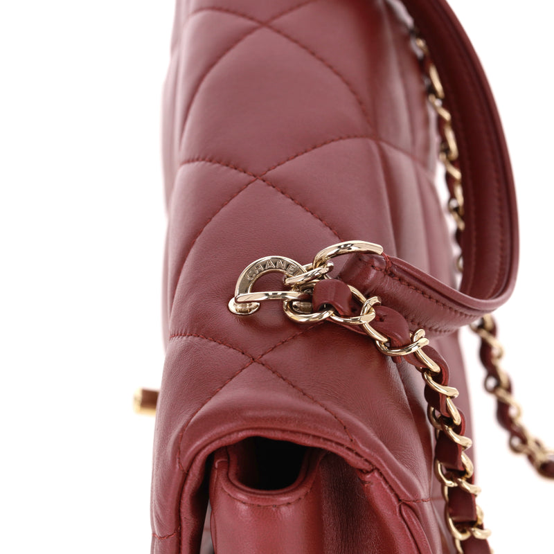 Chanel Quilted Lambskin Easy Carry Flap Bag