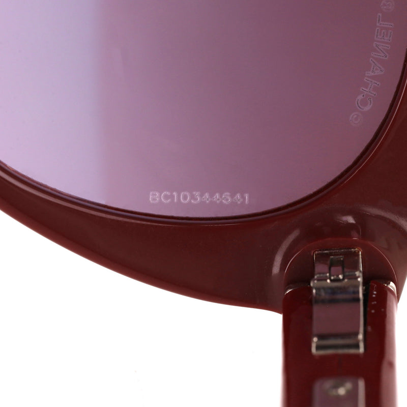 Chanel 'CC' Logo Detail Butterfly Sunglasses