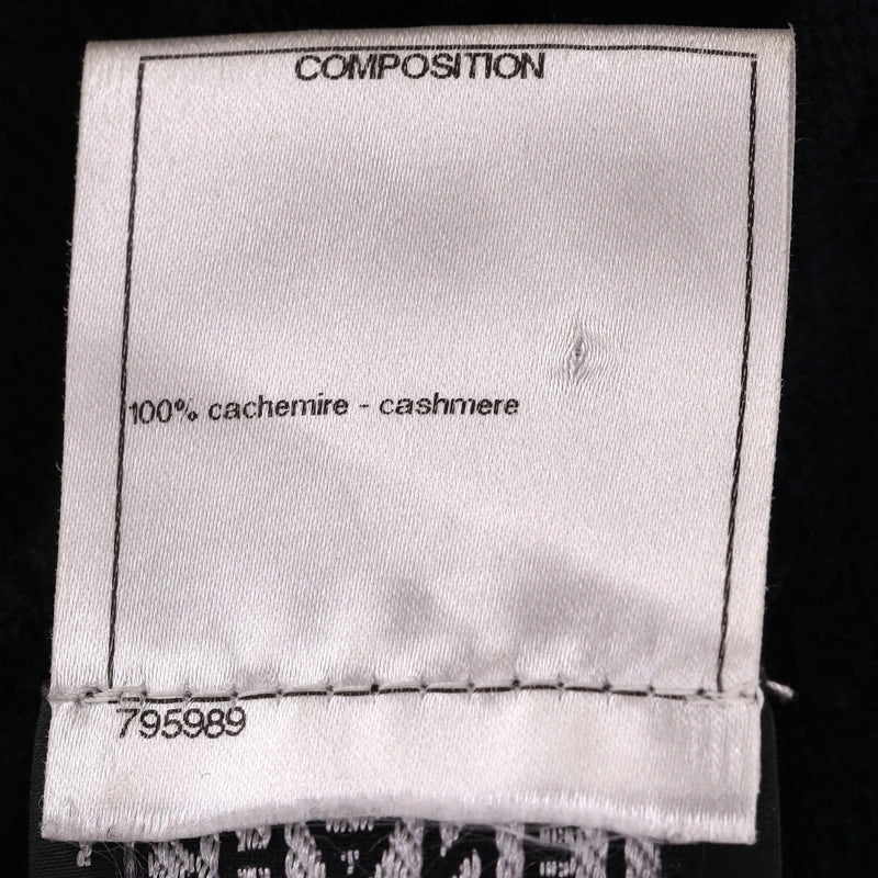 Chanel  Pearl & Camellia Flower Cashmere Dress. Size 42IT