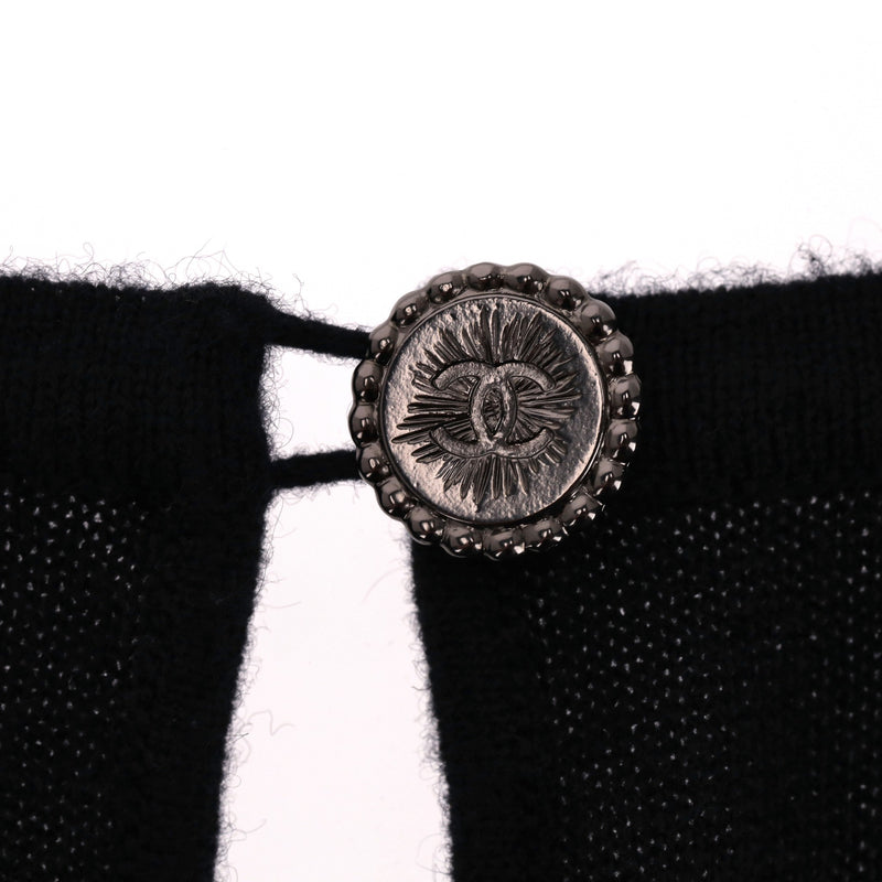 Chanel  Pearl & Camellia Flower Cashmere Dress. Size 42IT