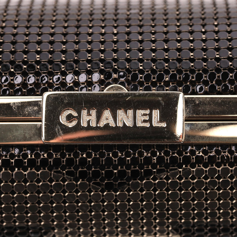 Chanel Chainmail 'CC' Logo  Hologram Minaudiere Bag
