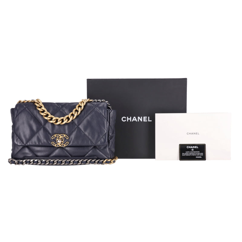Chanel Quilted Lambskin 19 Large Model Flap Bag