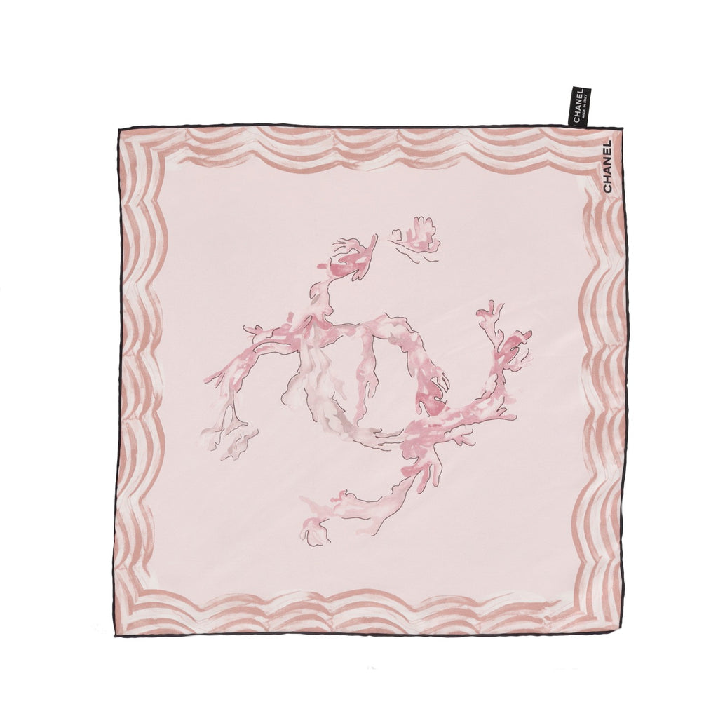 Chanel 'CC' Logo Silk Scarf – Shush London