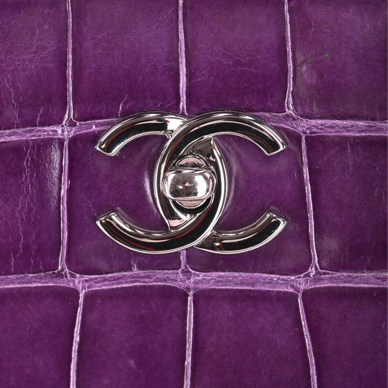 Chanel Shiny Alligator Skin Tote Bag