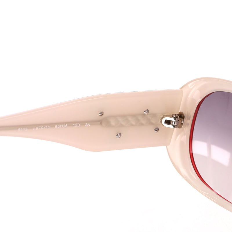 Chanel Sunglasses With Camellia Flower & 'CC' Logo To The Arms