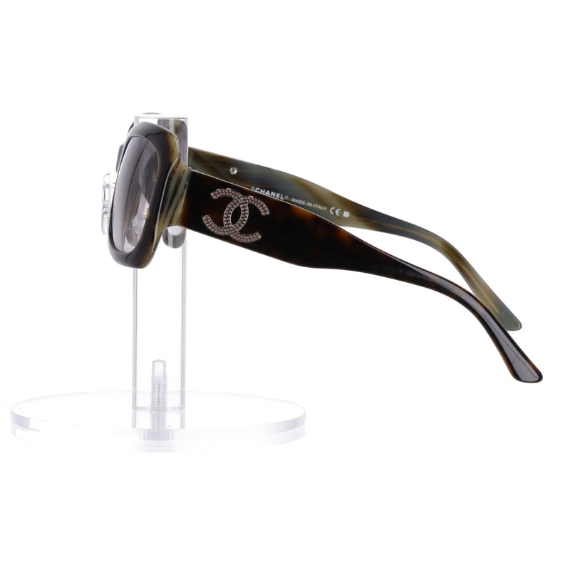 Chanel   'CC'  Logo Marble Effect Sunglasses