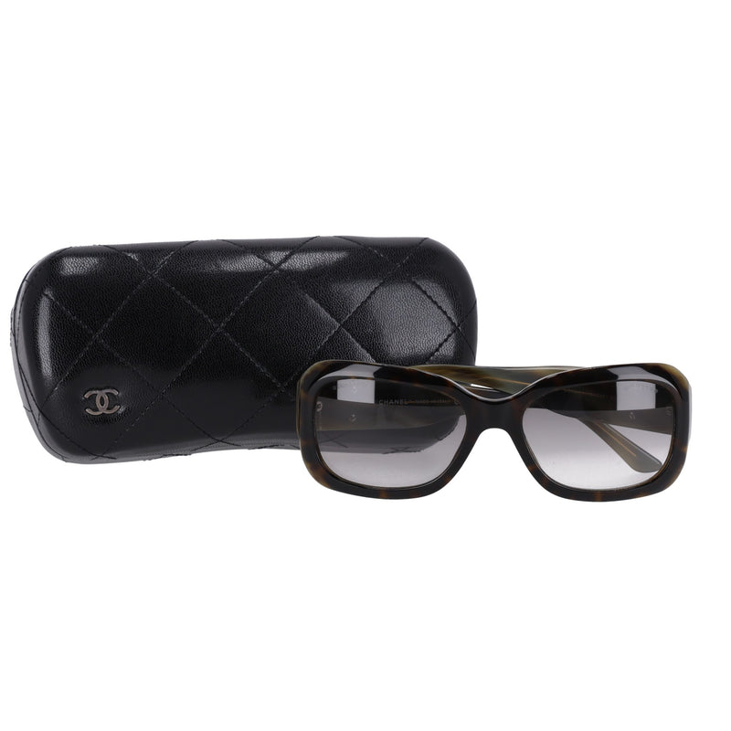 Chanel   'CC'  Logo Marble Effect Sunglasses