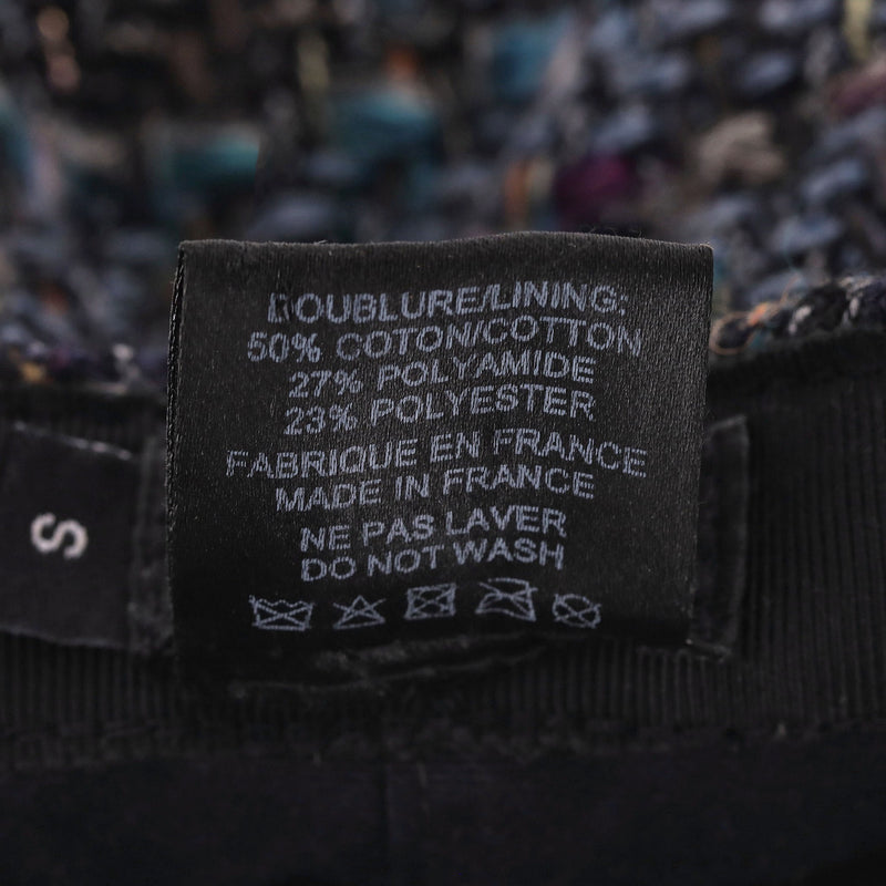 Chanel Tweed Cap With 'CC' Logo Detail