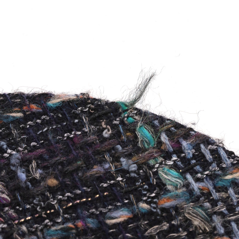 Chanel Tweed Cap With 'CC' Logo Detail