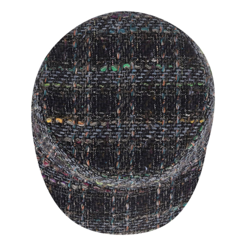 Chanel Tweed Cap With 'CC' Logo Detail