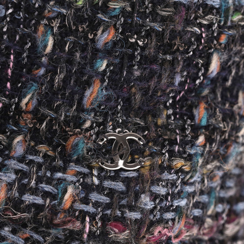 Chanel Tweed Cap With 'CC' Logo Detail