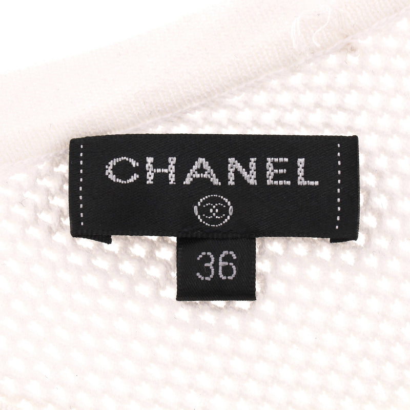 Chanel ‘CC' Embroidered Mesh Top.Size 36FR