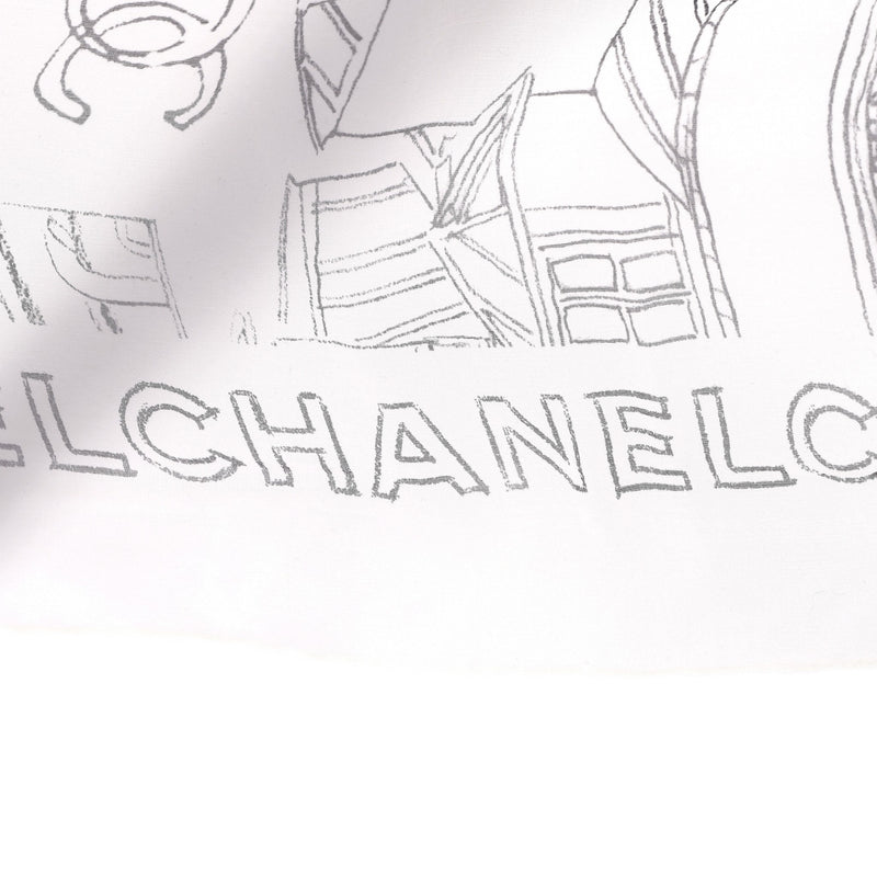 Chanel  XL 'Paris Roofs' Printed Silk Scarf