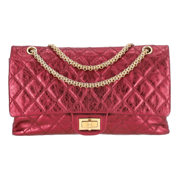 Chanel Metallic Quilted Calfskin 2.55 Reissue 227 Flap Bag