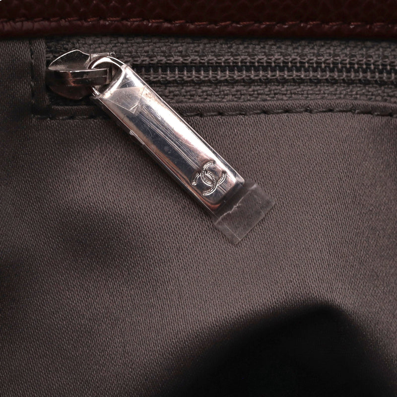 Chanel 'CC' Logo Caviar Leather Petite Shopping Tote Bag