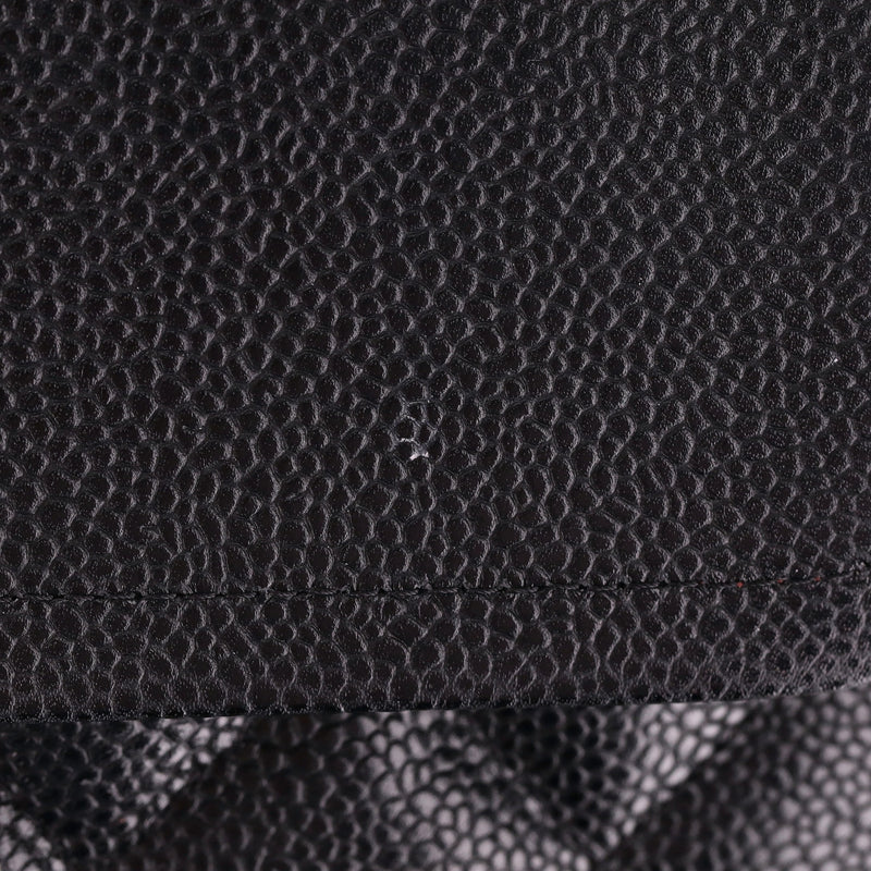 Chanel Classic Jumbo Double Flap Caviar Leather Handbag