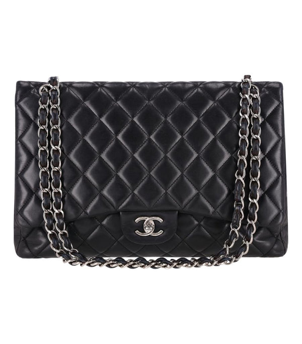 Chanel Maxi Diamond Quilted Lambskin Timeless Flap Bag