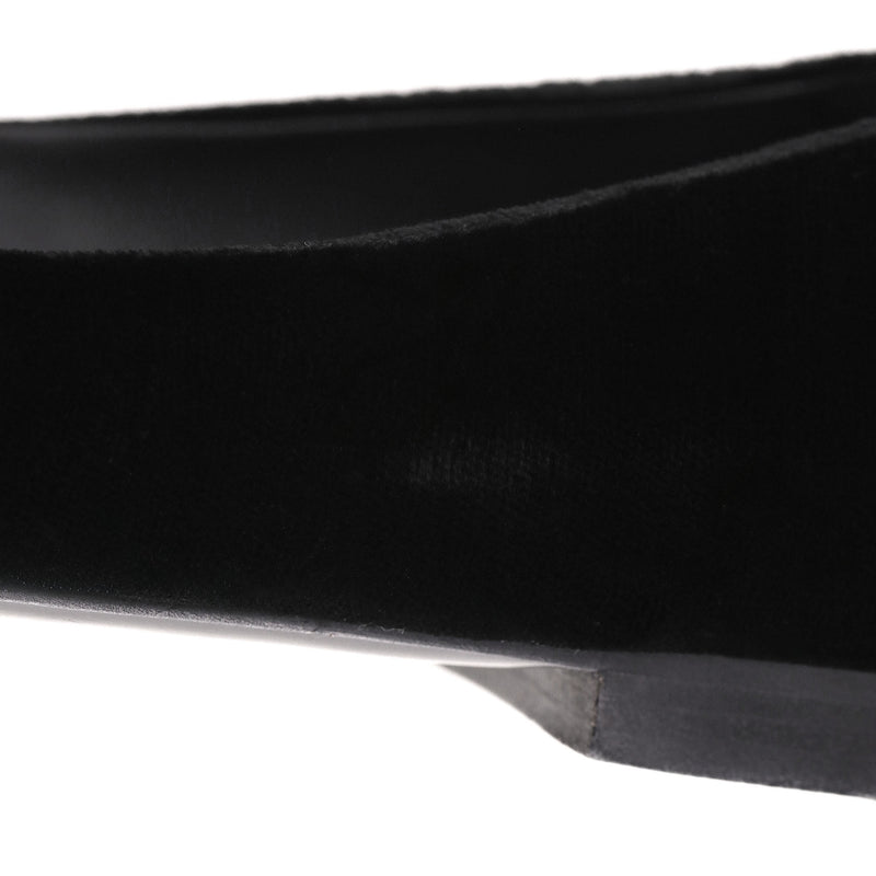 Chanel Camellia Flower & 'CC' Logo Velvet Ballet Flats. Size 39.5