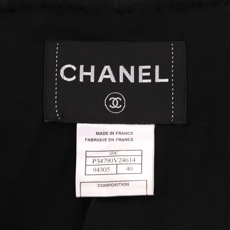 Chanel Paris Miami Wool Tweed Jacket With 'CC' Logo Hearts. Size 40FR