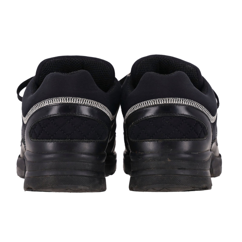 Chanel 'CC' Logo Embroidered Neoprene & Leather Sneakers. Size 36