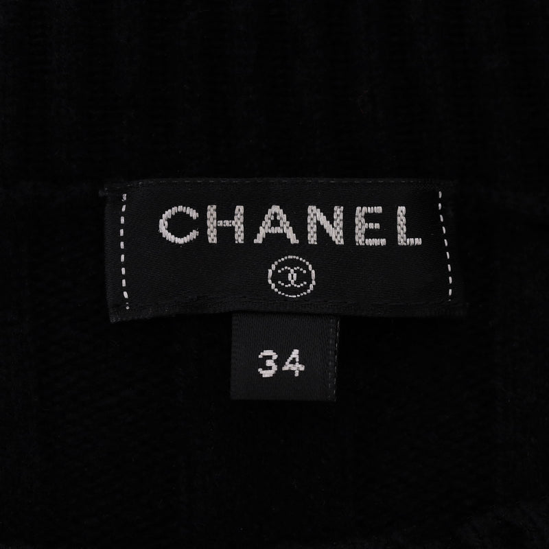 Chanel Wool Ribbed Plisse Dress. Size 34FR