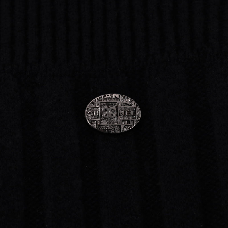 Chanel Wool Ribbed Plisse Dress. Size 34FR