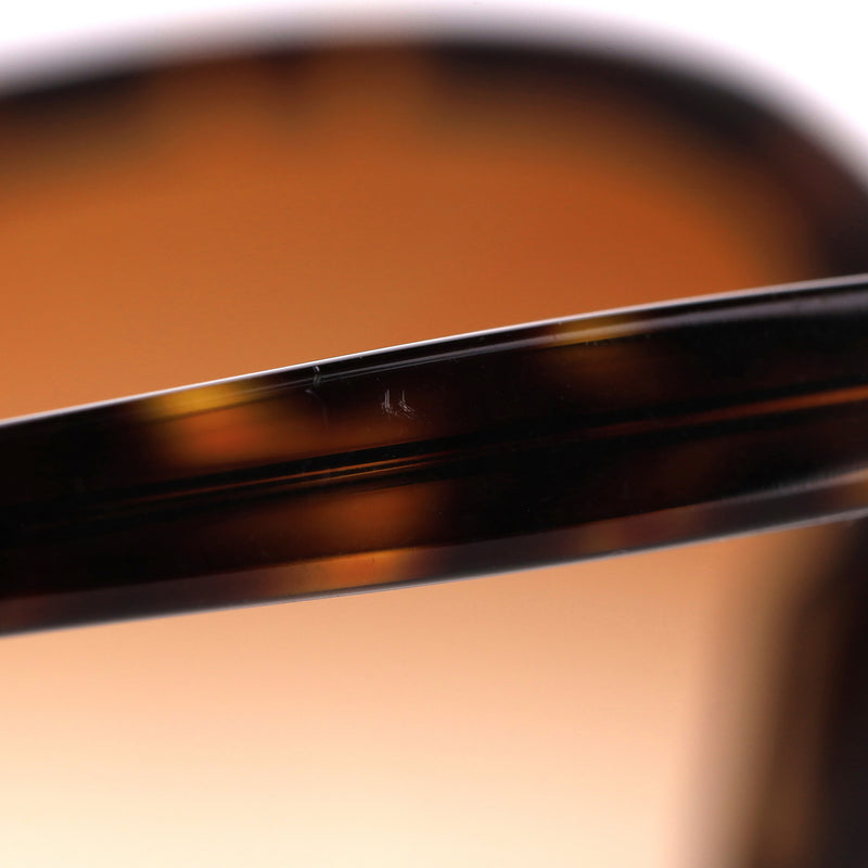 Chanel 'CC' Logo Ribbon Detail Tortoise Sunglasses