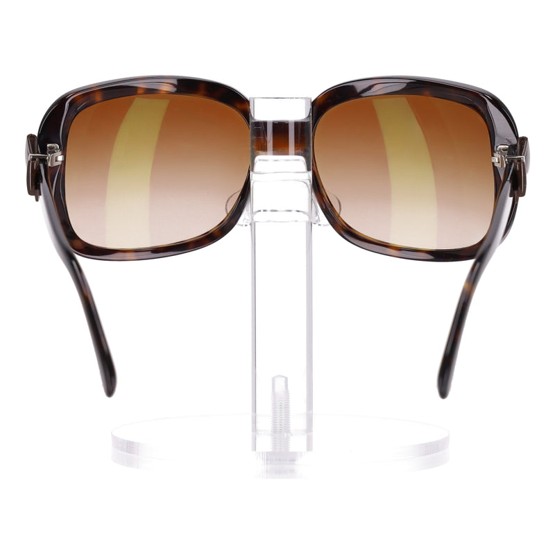 Chanel 'CC' Logo Ribbon Detail Tortoise Sunglasses