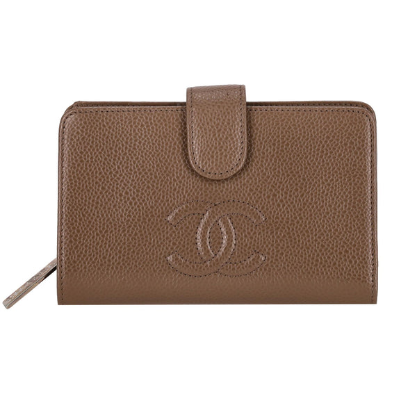 Chanel Caviar Leather Timeless 'CC' Logo Wallet