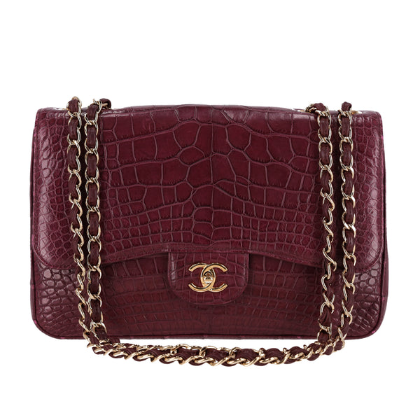 Chanel Jumbo Matte Alligator Skin Timeless Flap Bag